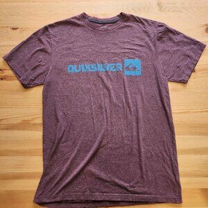 QUICKSILVER burgandy tshirt, mens